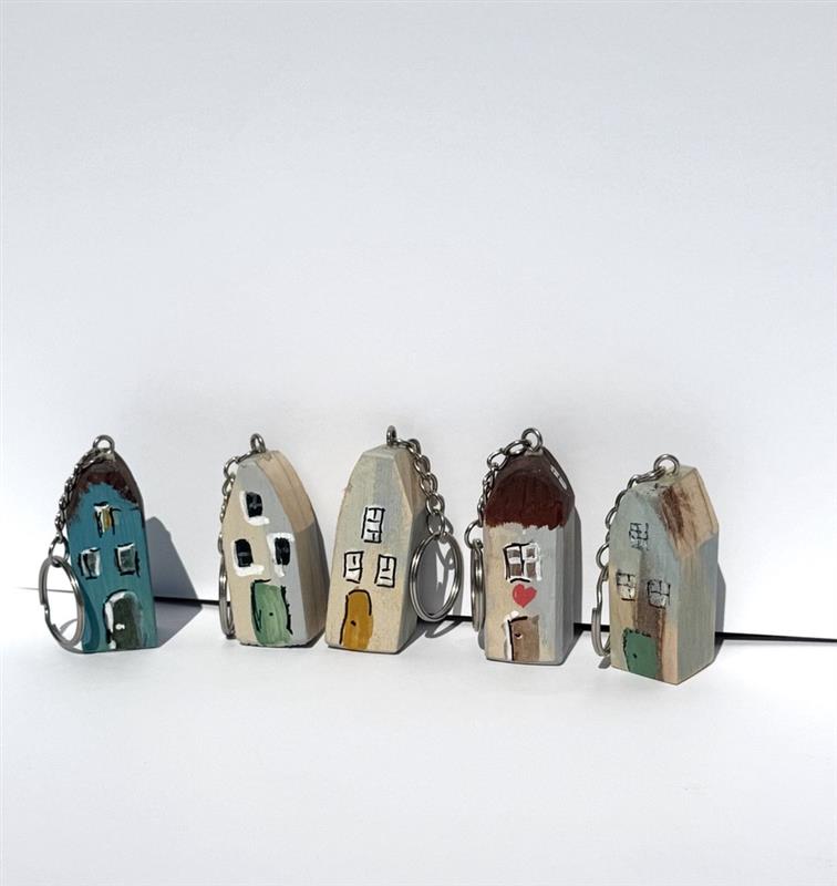 Home is where the heart is key rings