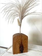 Load image into Gallery viewer, Wooden Vase with Boho Pampas Grass