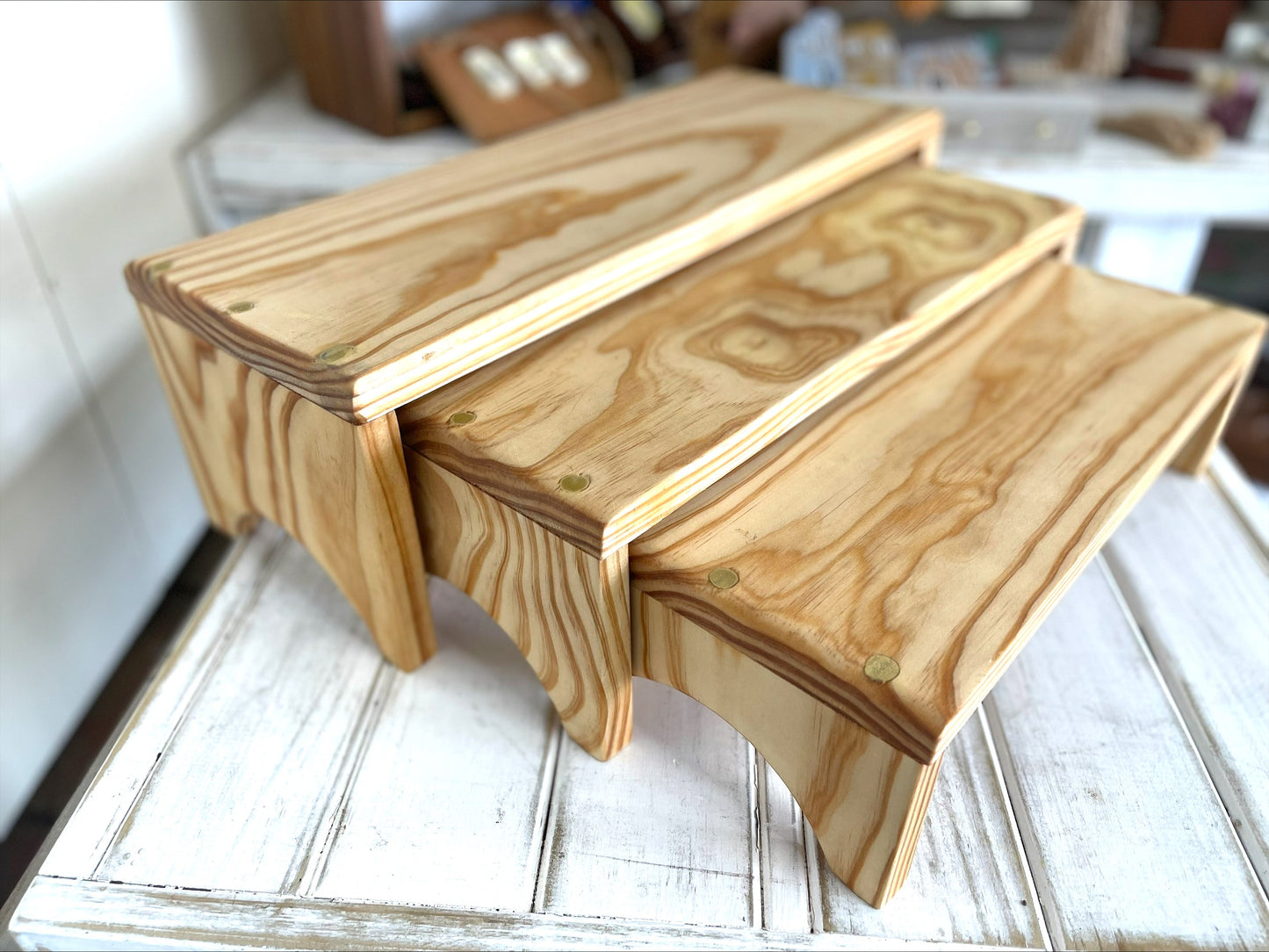 Wooden Three-Tier Stackable Cheese Board