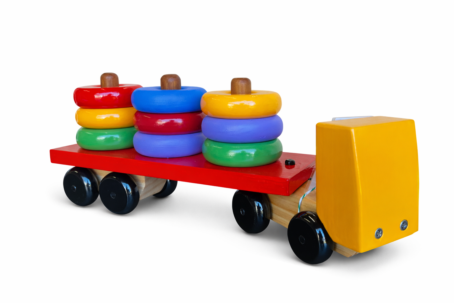 Wooden Truck with Stacking Rings