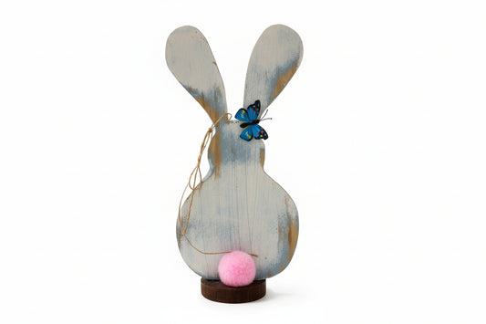 Rustic Chubby Bunny Decor